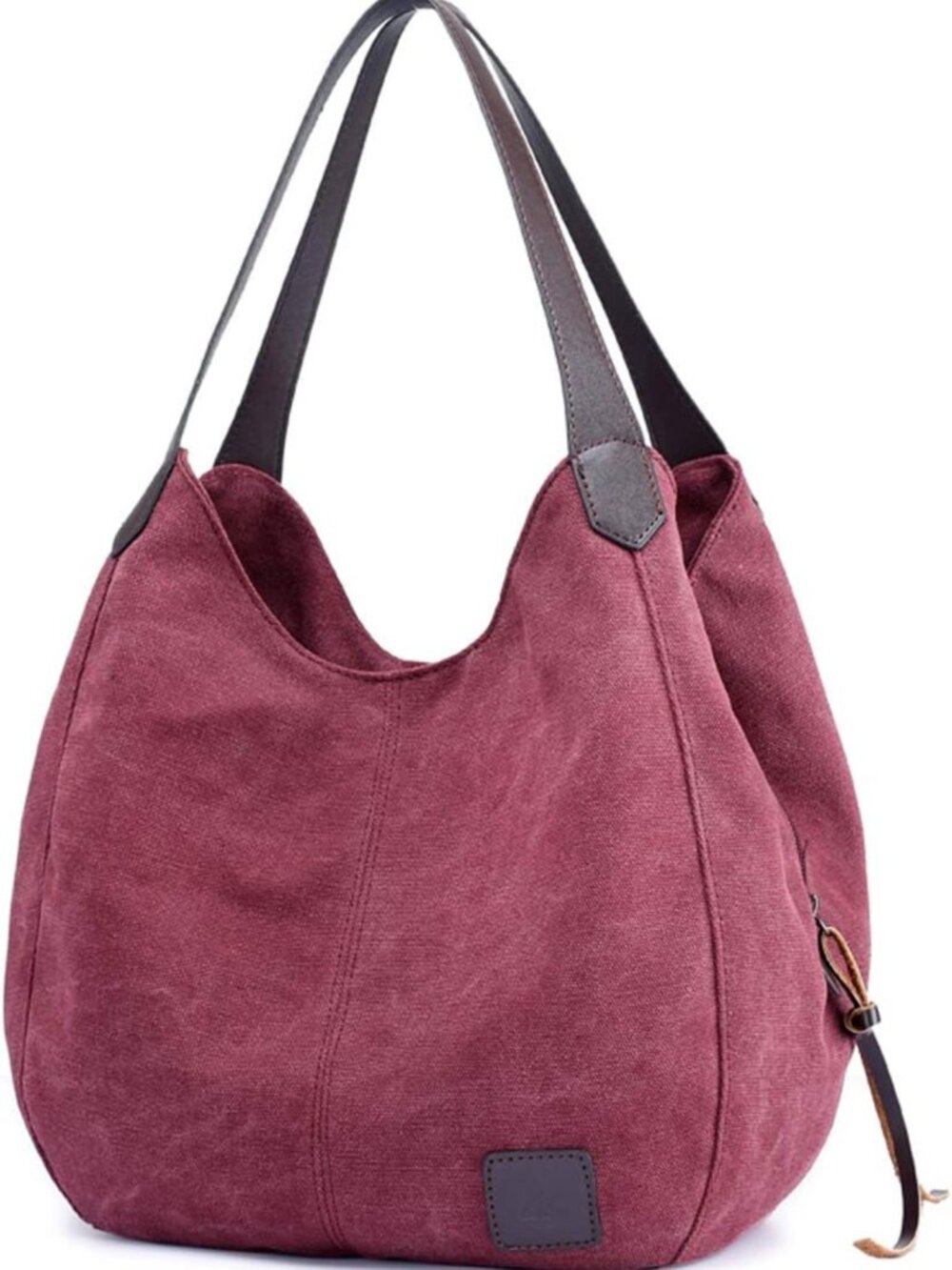 Stylish Multi-Pocket Canvas Hobo Bag for Women - Versatile & Trendy Tote